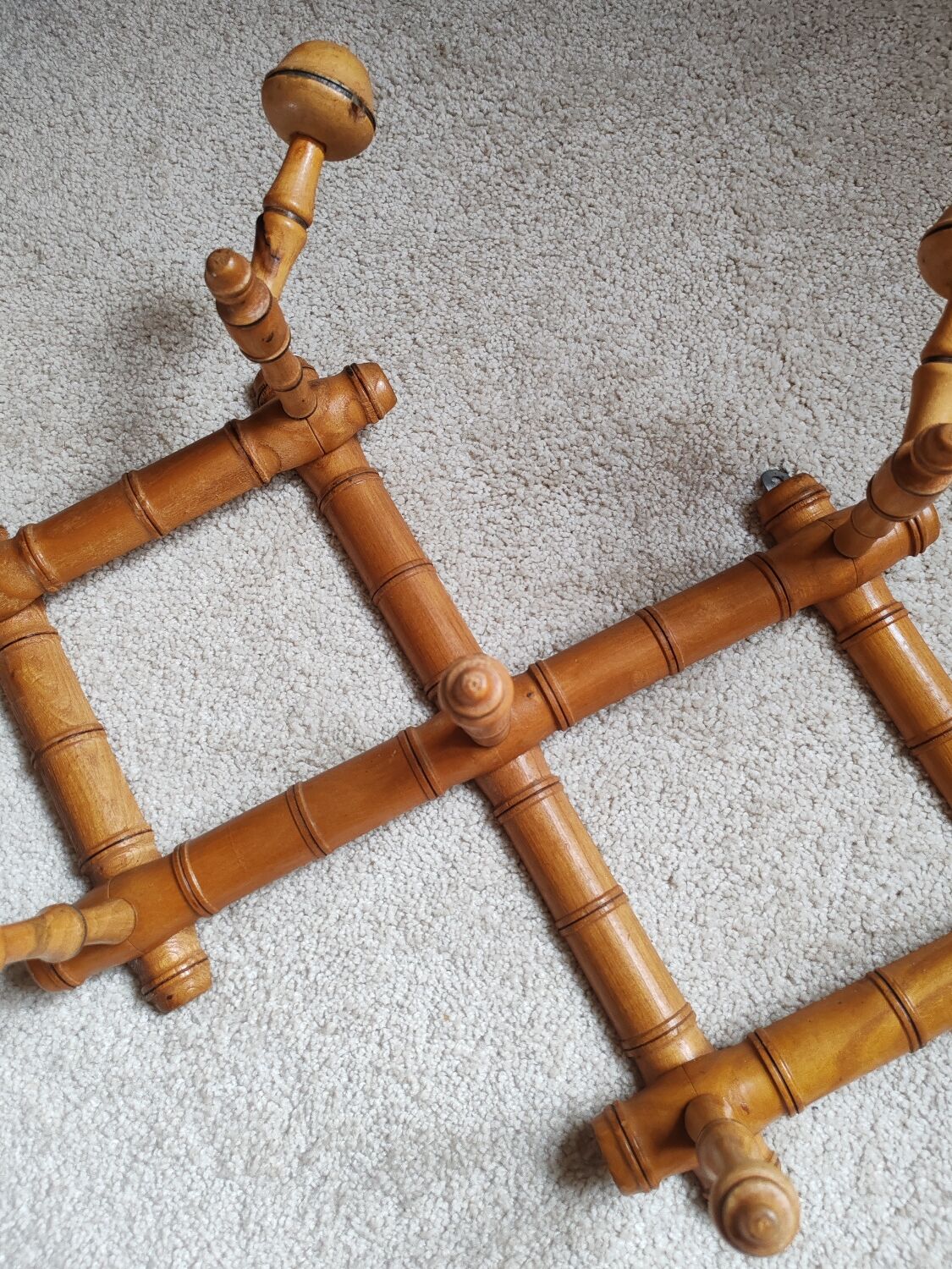 Bamboo coat rack