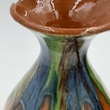 Set of 4 Flemish art nouveau stoneware