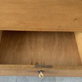 Large vintage 6-drawer chest of drawers from the 50s in oak.