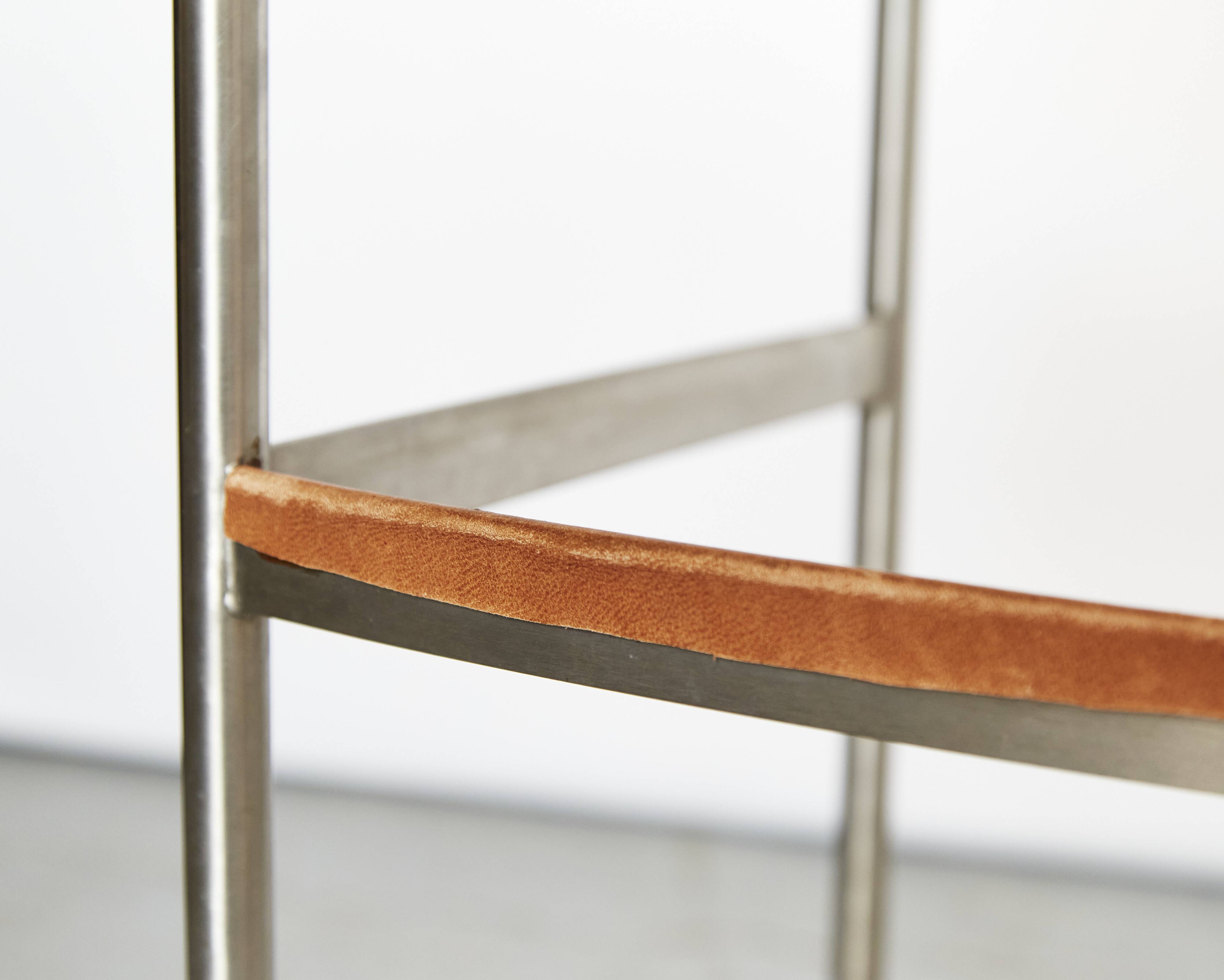 Pair of Tito Agnoli Barstools "MissB" for Pierantonio Bonacina