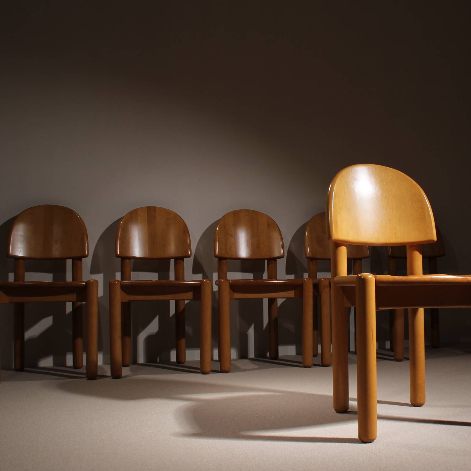 Six Chairs in Alder Wood by Rainer Daumiller | Denmark 1980s