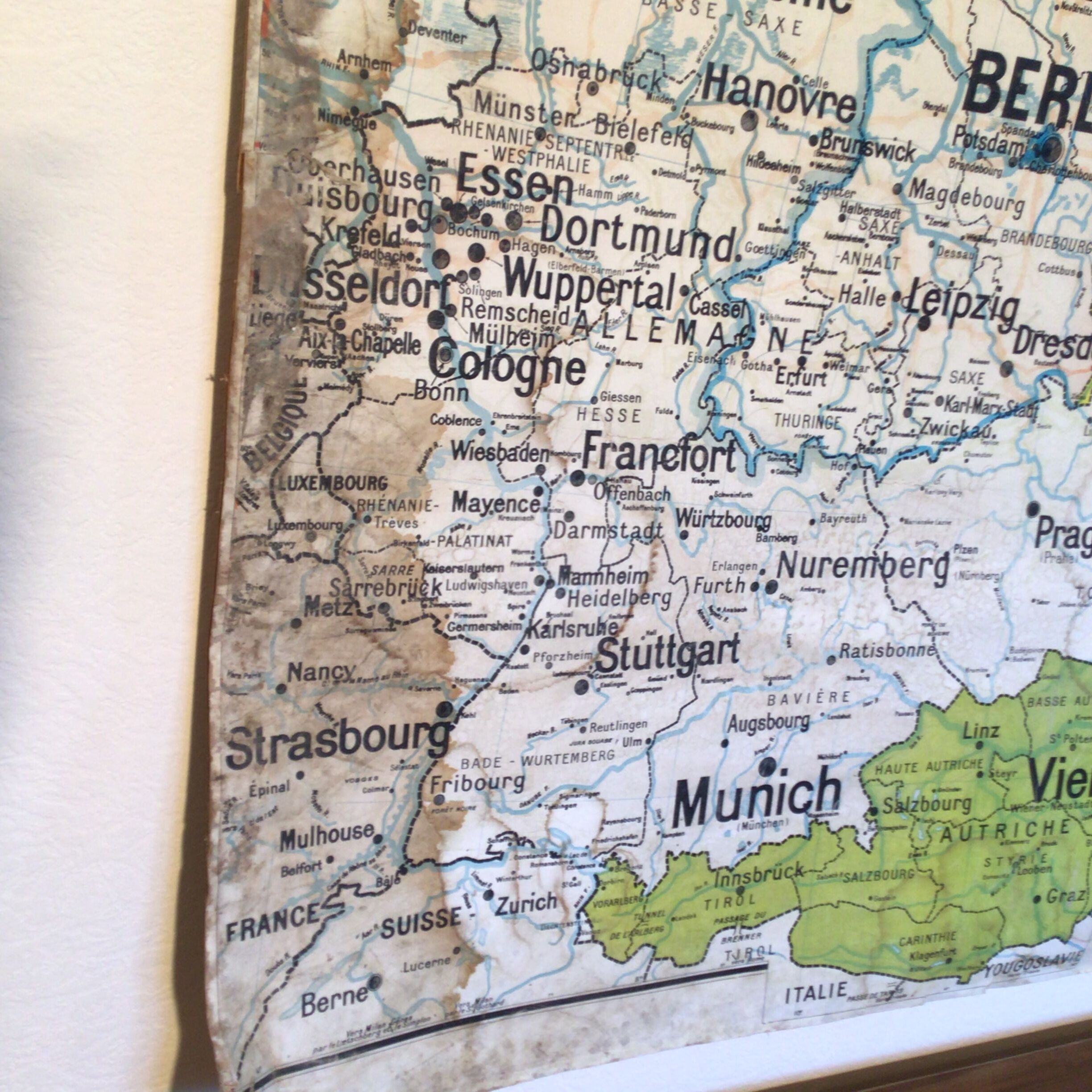 Carte vidal lablache allemagne