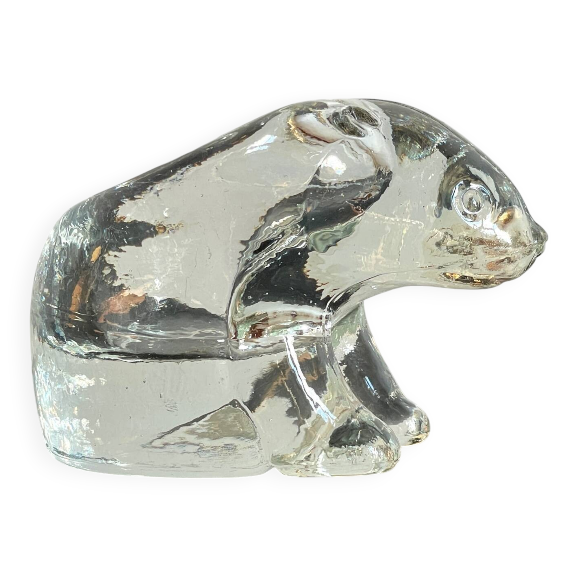 Polar Bear Crystal Vintage Candle Holder