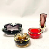 Sommerso ashtray in Murano glass 60 years