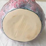 Fat lava pink vase