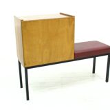 Telephone Bench in Wood and Metal, 1970s