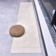 Tapis de couloir marocain blanc 2x10 % laine 100%, 68x303 cm