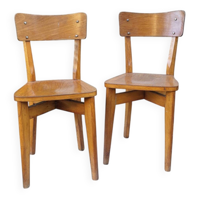Chaises bistrot Luterma 1950