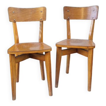 Chaises bistrot Luterma 1950
