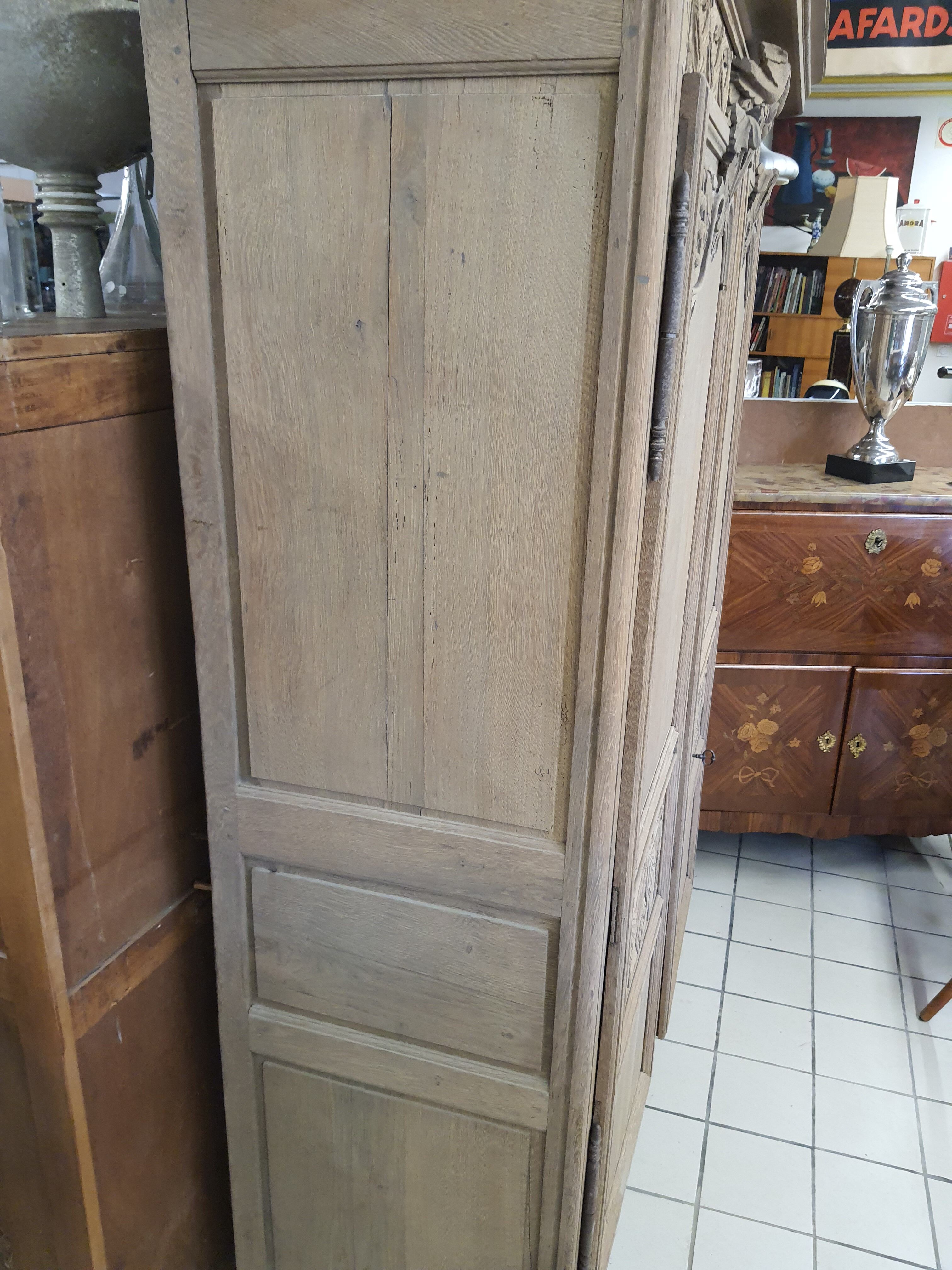 Norman cabinet in stripped-down oak
