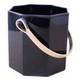 Arcoroc "Octime" black vintage ice bucket