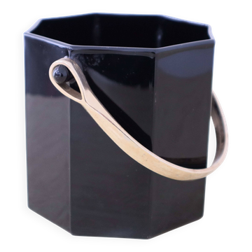 Seau à glace vintage "Octime" noir  Arcoroc