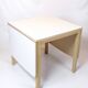 Table with drop leaves - Model 517 - White laminate top - Oak - Haslev Møbelsnedkeri