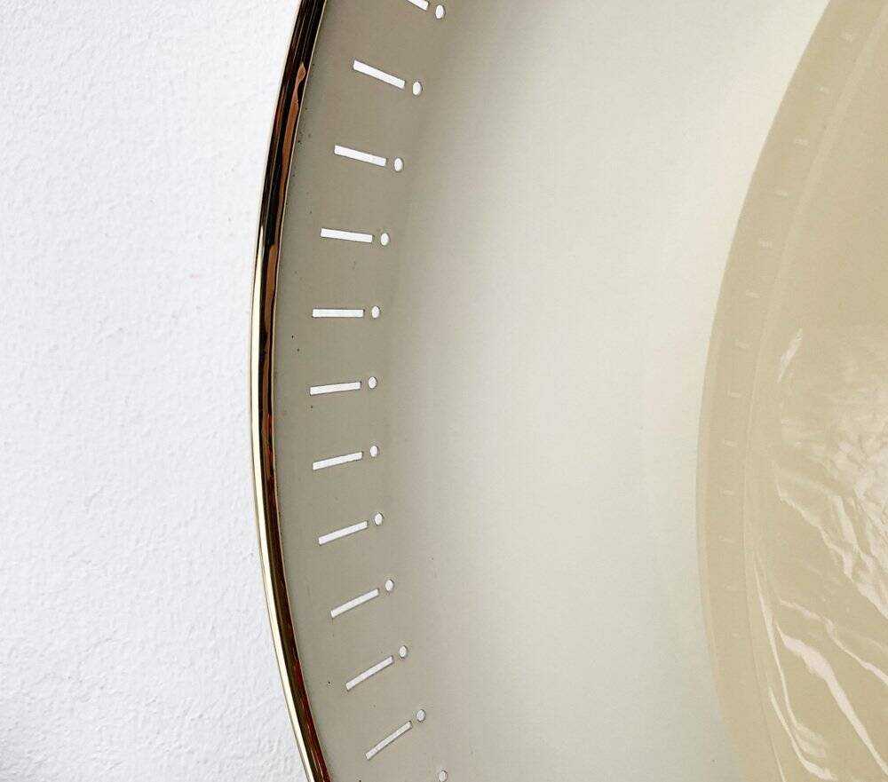 Metal and glass ceiling light in mid-century style, 1960s.