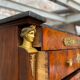 Dresser in mahogany flamed period Empire XIXth century