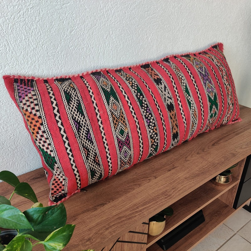Long Berber Cushion Kilim Vintage