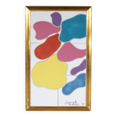 Framed ceramic artwork from the 1990s by Jan Snoeck, Netherlands.