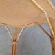 Rattan coffee table, vintage 60s