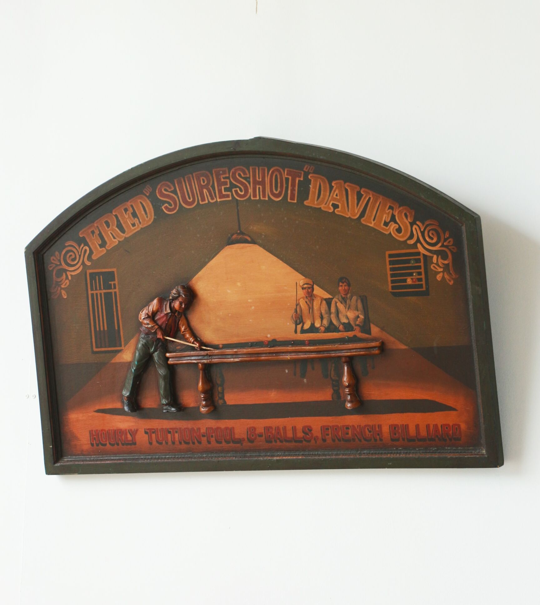 Tableau Country Corner "Fried Sureshot Davies" - Bar Billiard