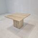 Italian coffee table in travertine, 1980s