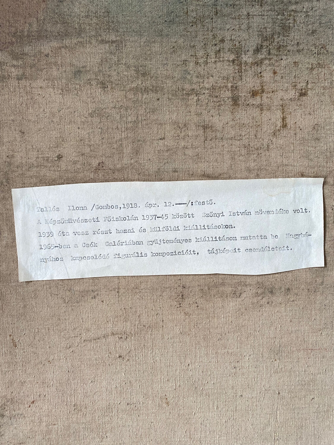 Portrait of a young girl signed Tallos