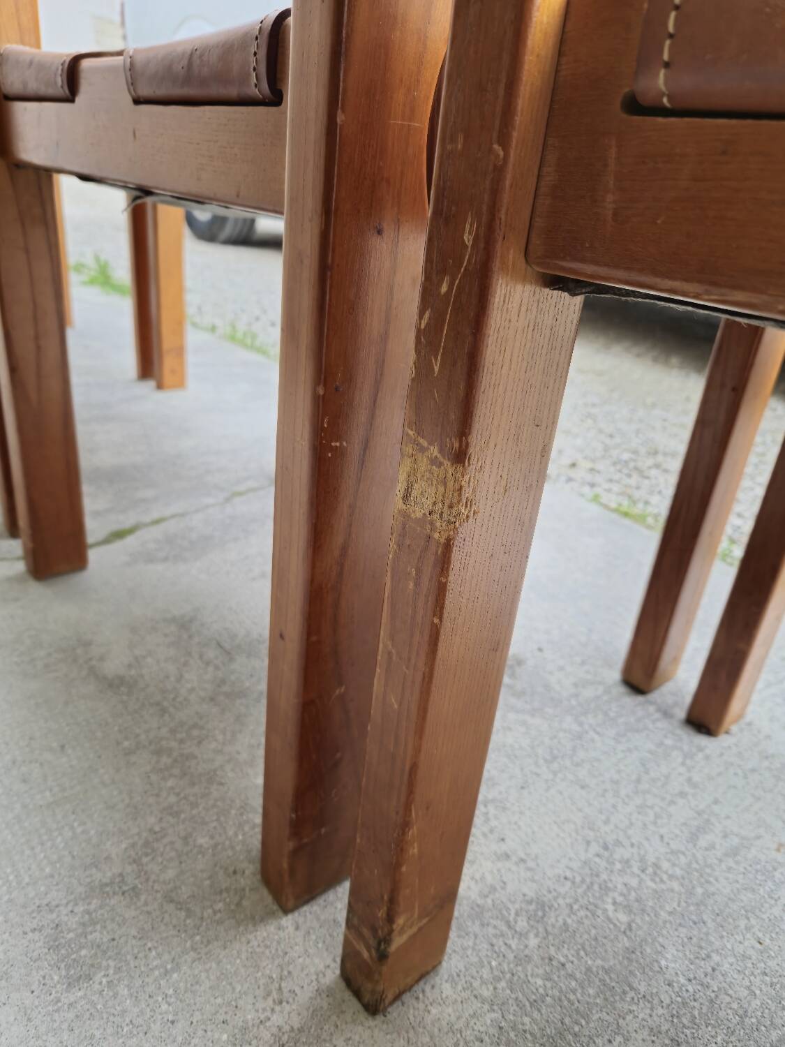 Dining room set table and 6 chairs Maison Regain in Elm