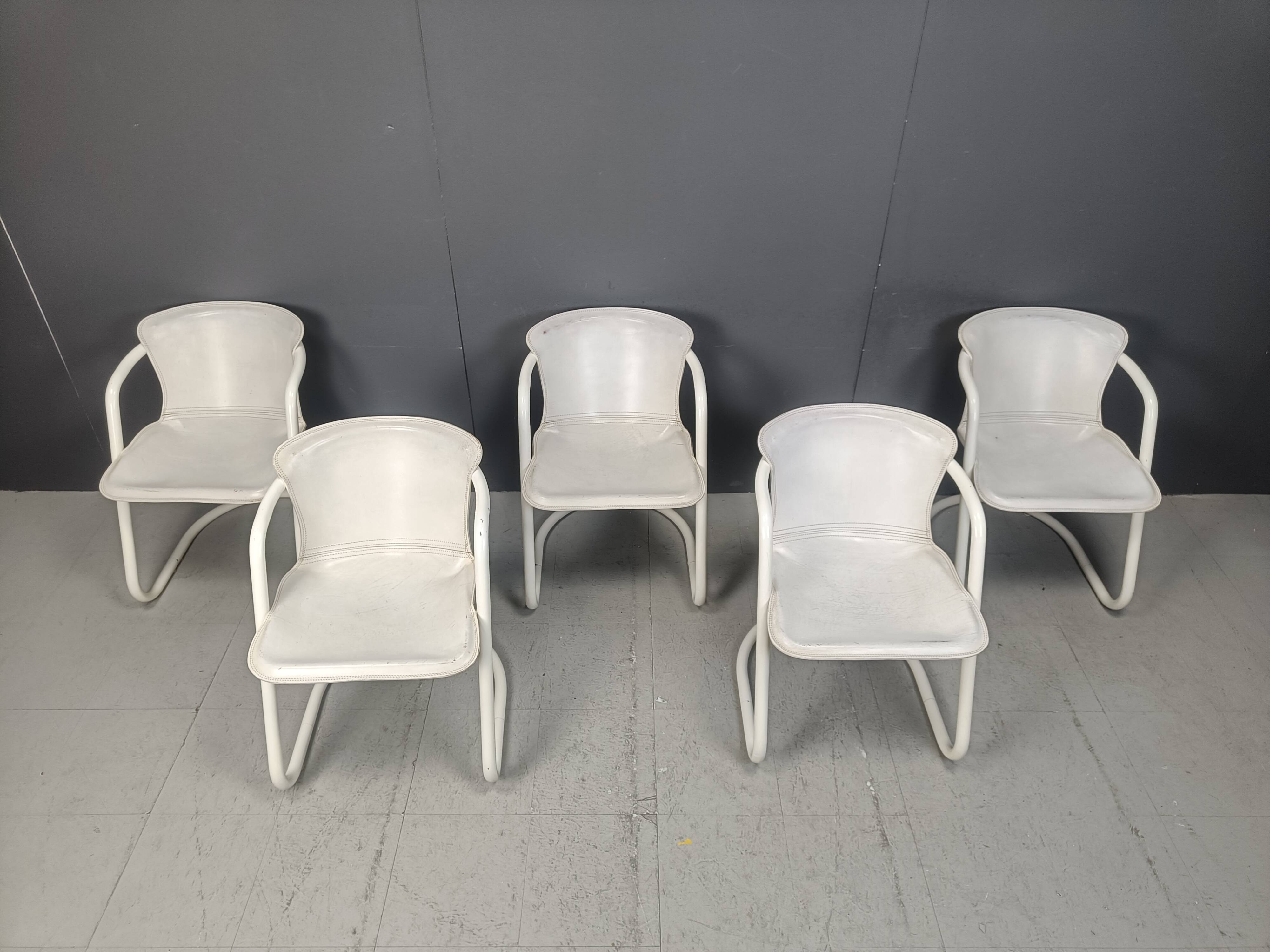 Vintage dining chairs by Metaform, set of 5 - 1970s