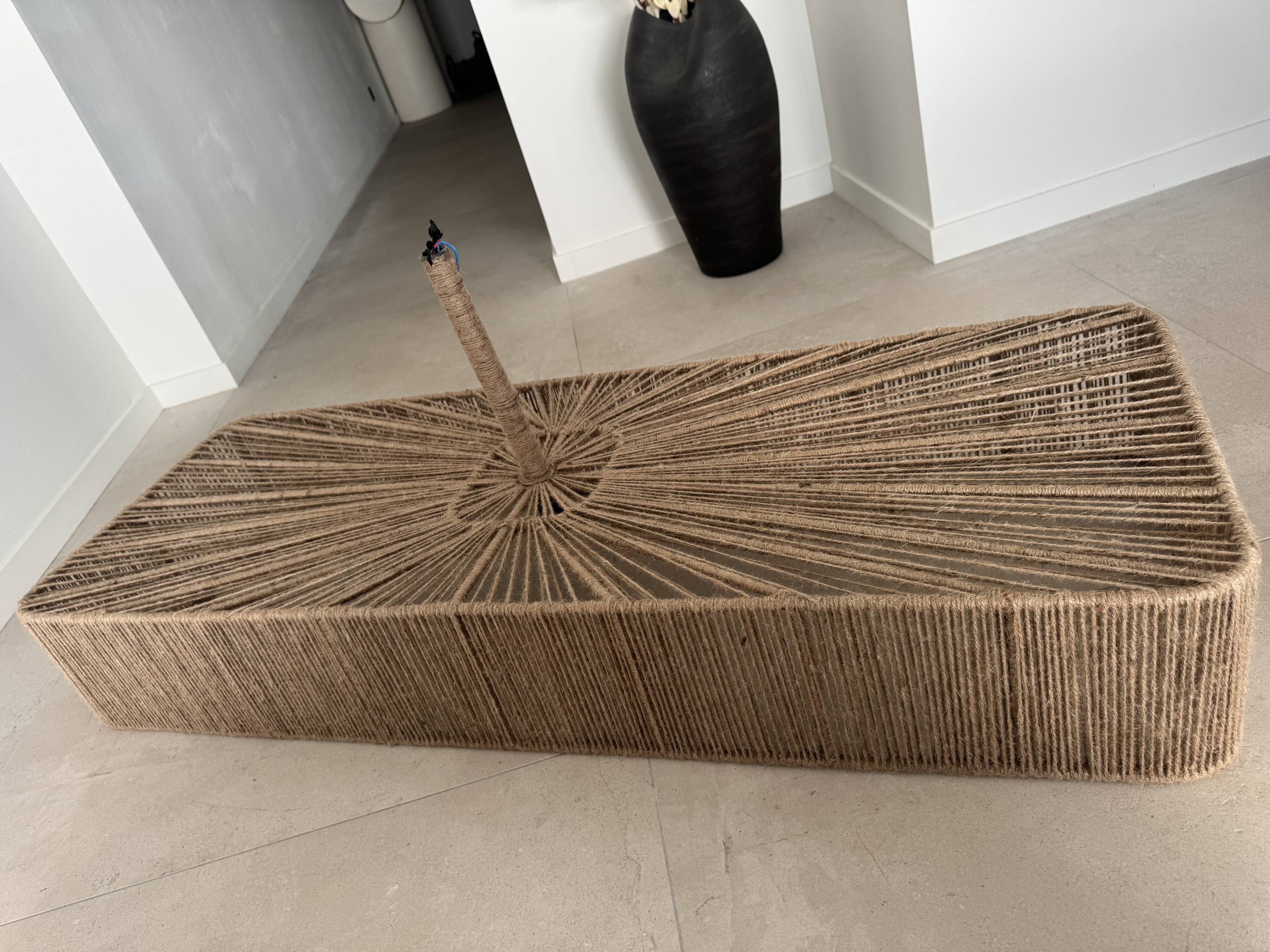 Jute cord ceiling suspension wabisabi Ibiza Bali unique piece