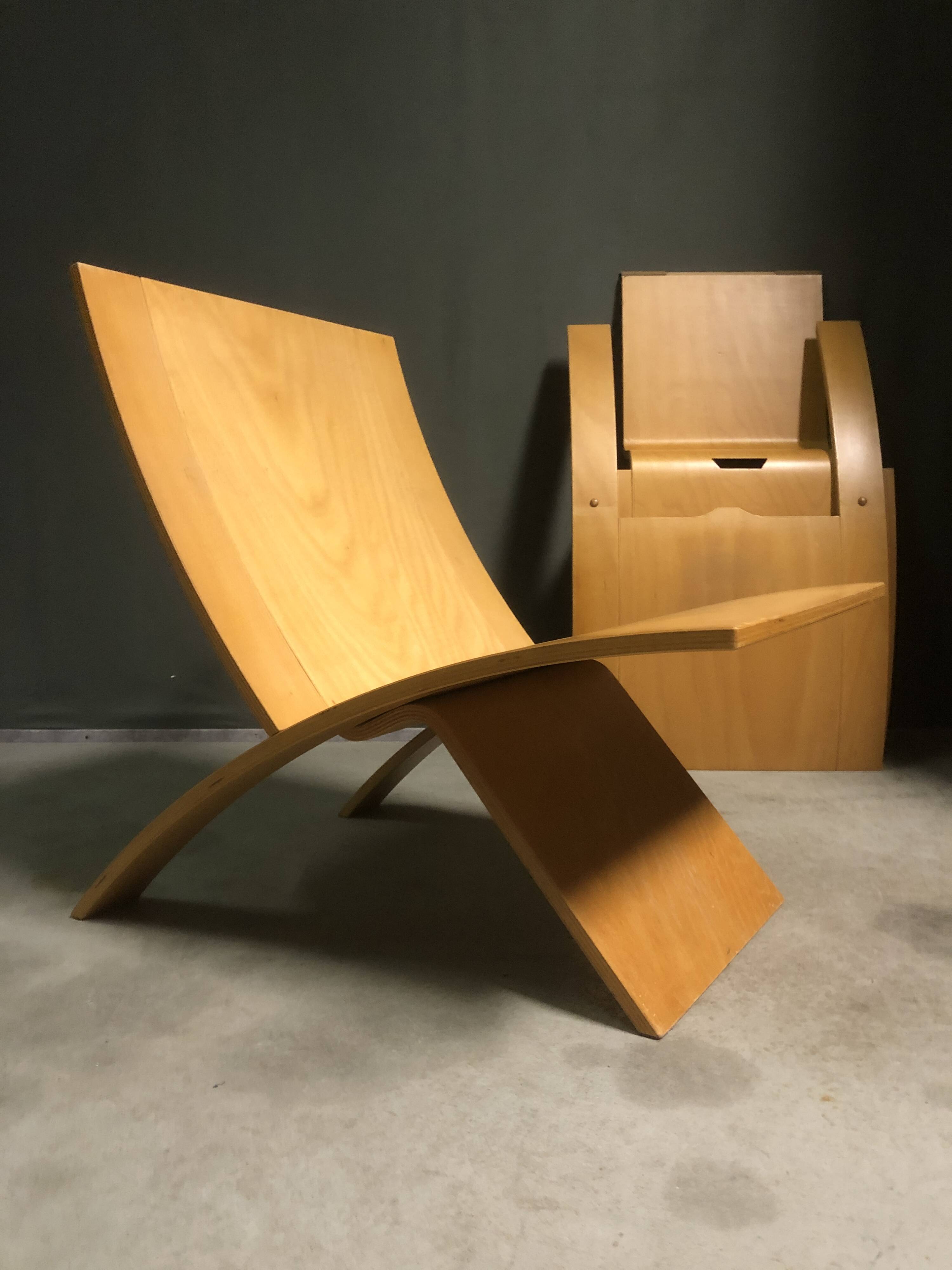 Pair of Laminex lounge chairs by Jens Nielsen, 1960s