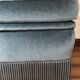 Pouf velours bleu