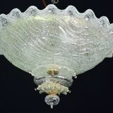 "The Crown" Charming Italian Murano Glass Ceiling Fixture, Murano, 1970