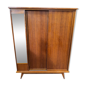 armoire vintage à portes - miroir