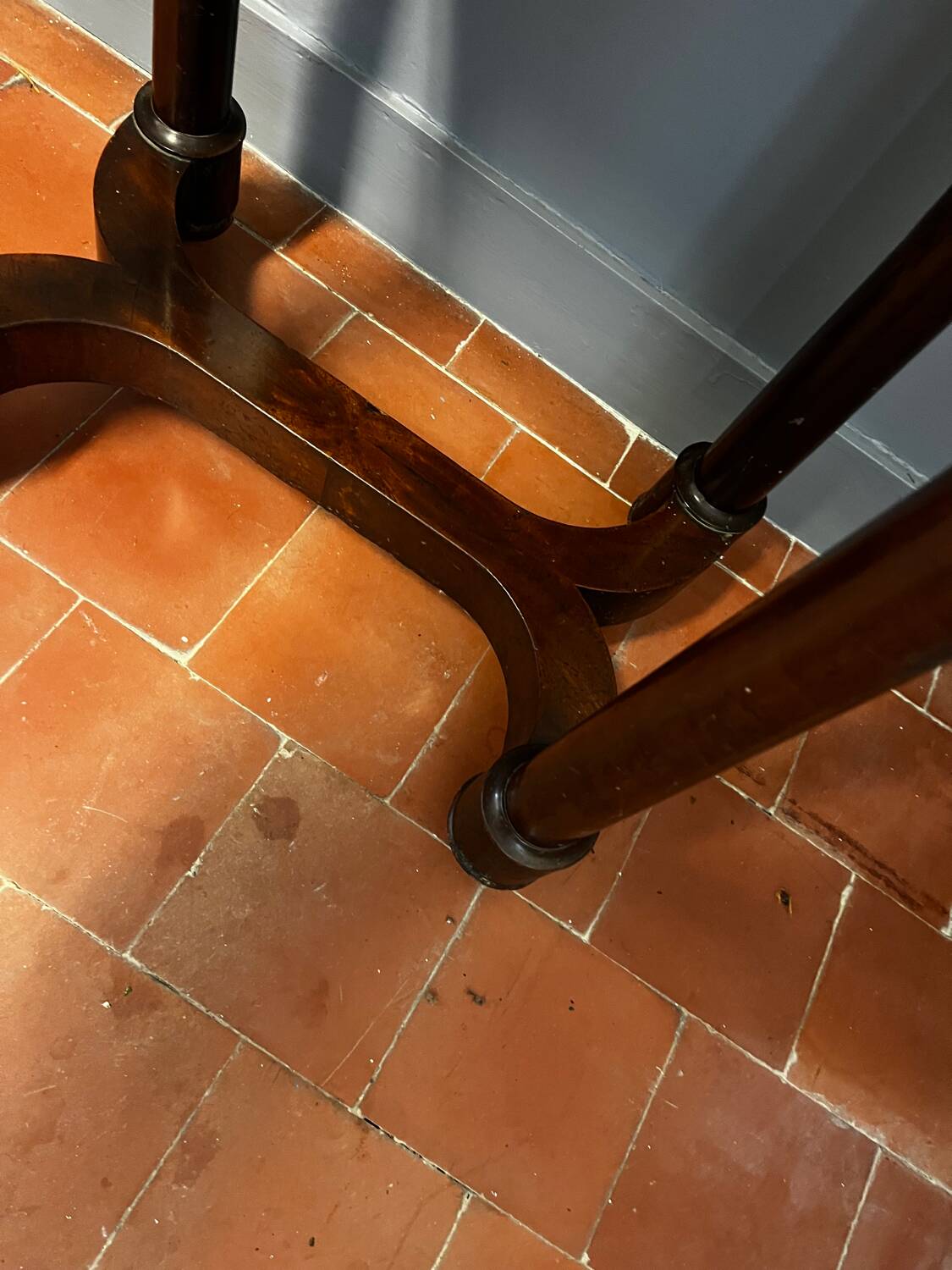 Empire period mahogany workbench