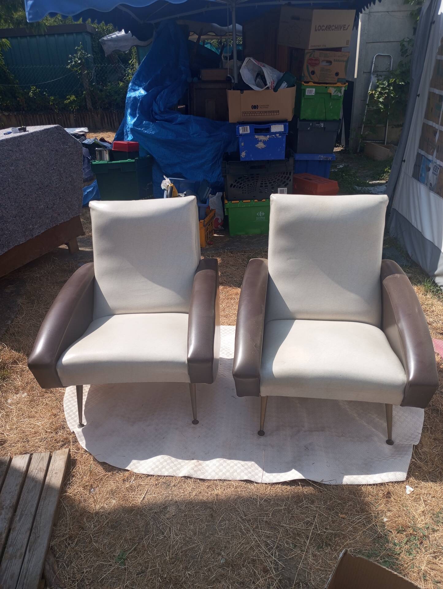 Paire du Fauteuil vintage