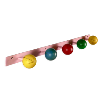 Pink hook with colored balls