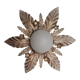 Wall lamp or floral ceiling lamp in white globe