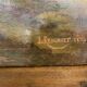 Oil on canvas "mountain landscape" signed L. Reignier 1888