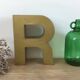 Golden vintage sign letter R