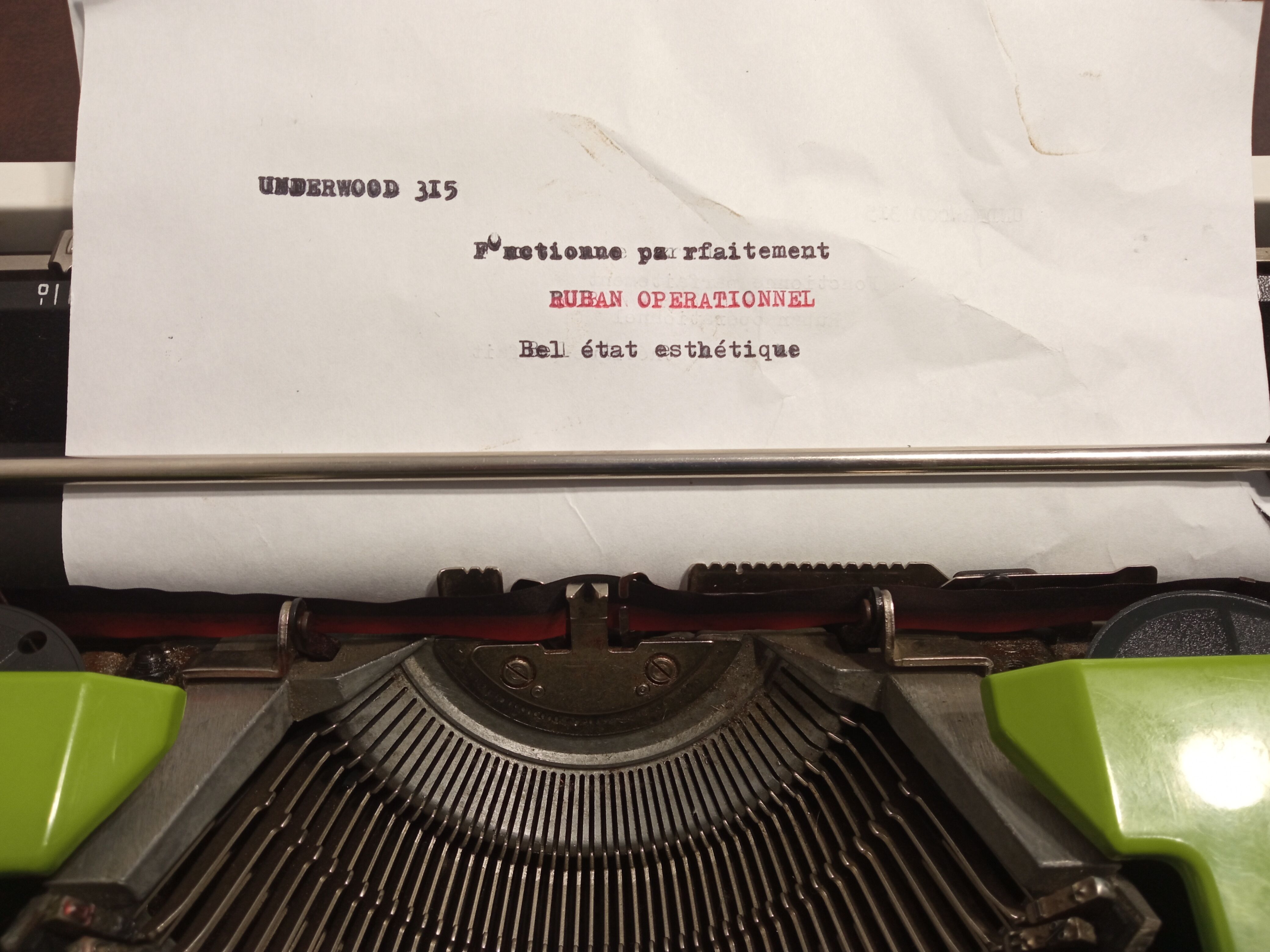 Underwood 315 typewriter