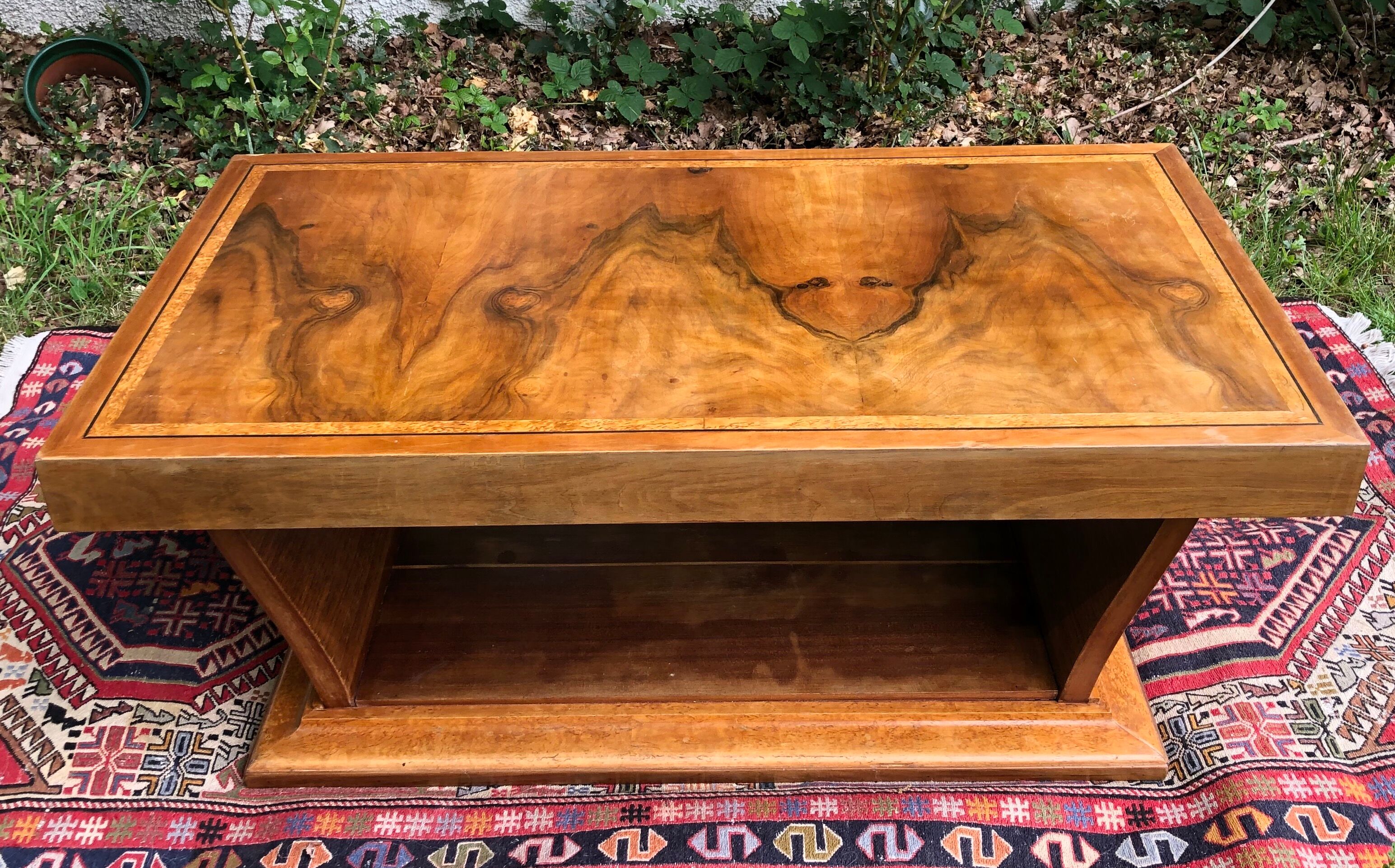 Rectangular coffee table art deco period