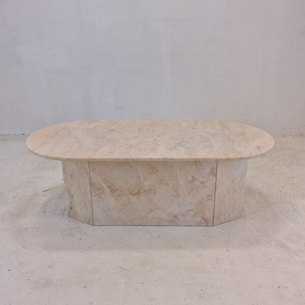 Italian marble coffee table 1980s