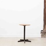 Tabouret bas en chêne et pied étoile anthracite
