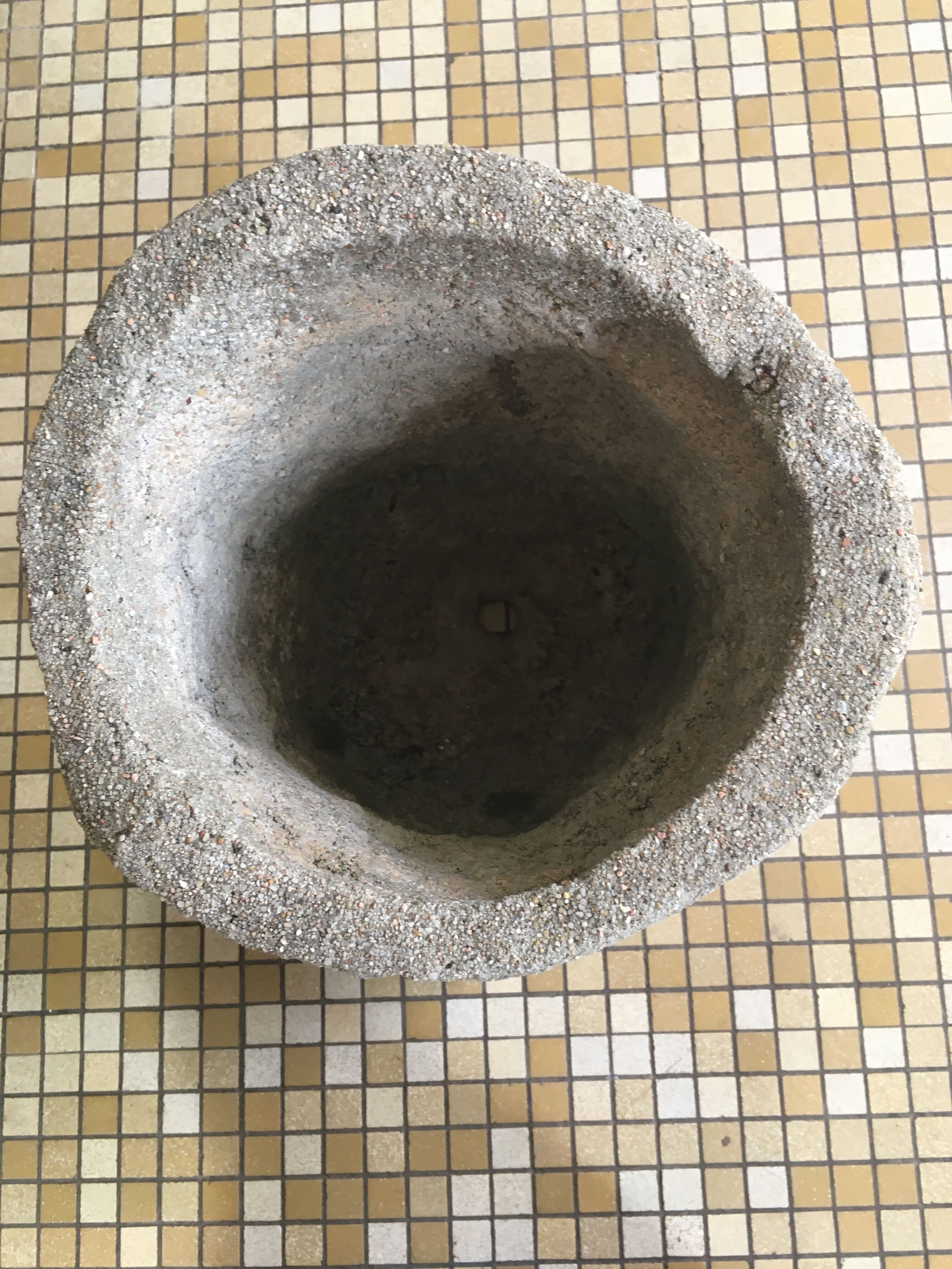 Pair of concrete planters