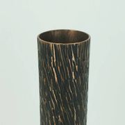 Footed copper vase brutalist minimalist design 1960s ikebana flower vase