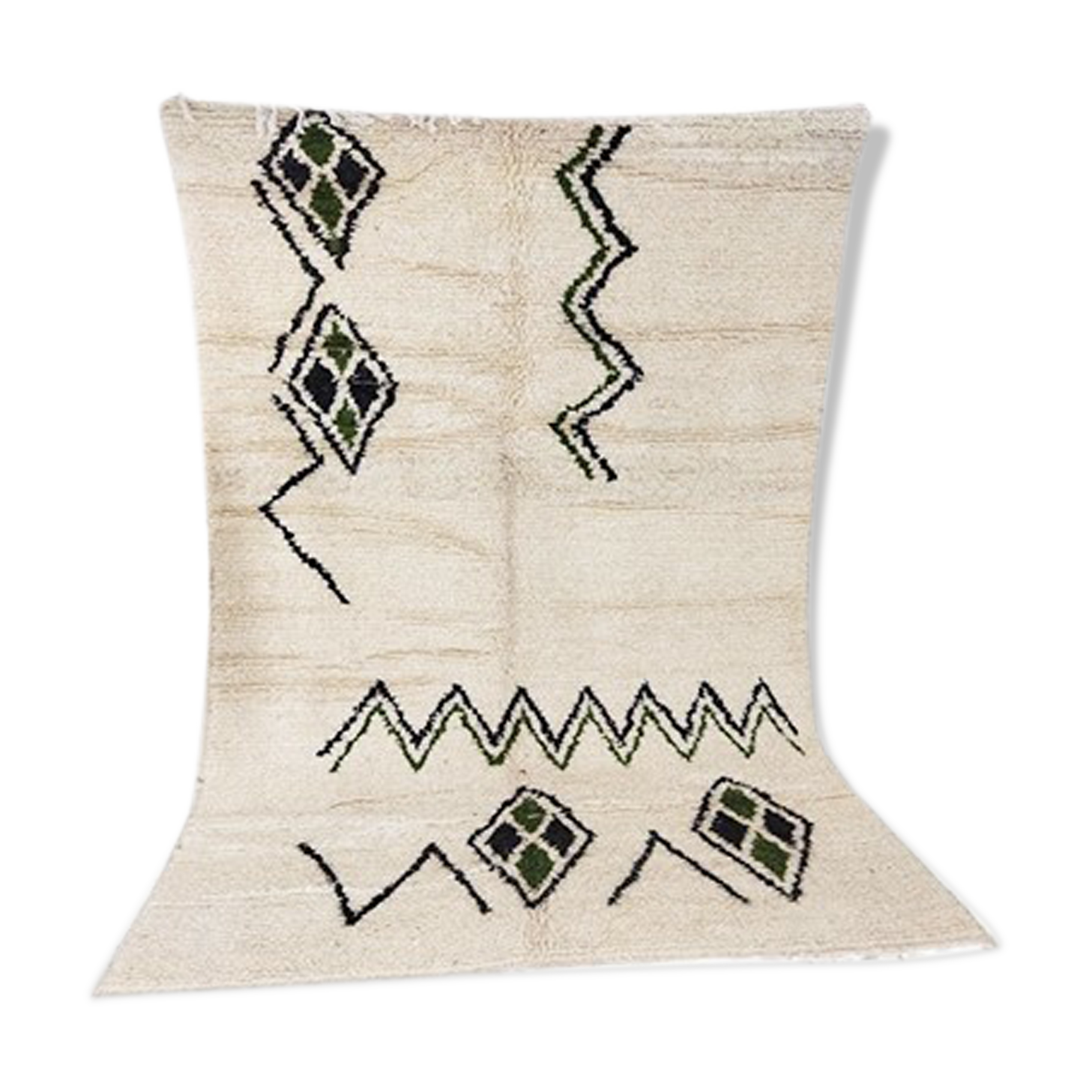 Handmade moroccan berber carpet 253 x 153 cm