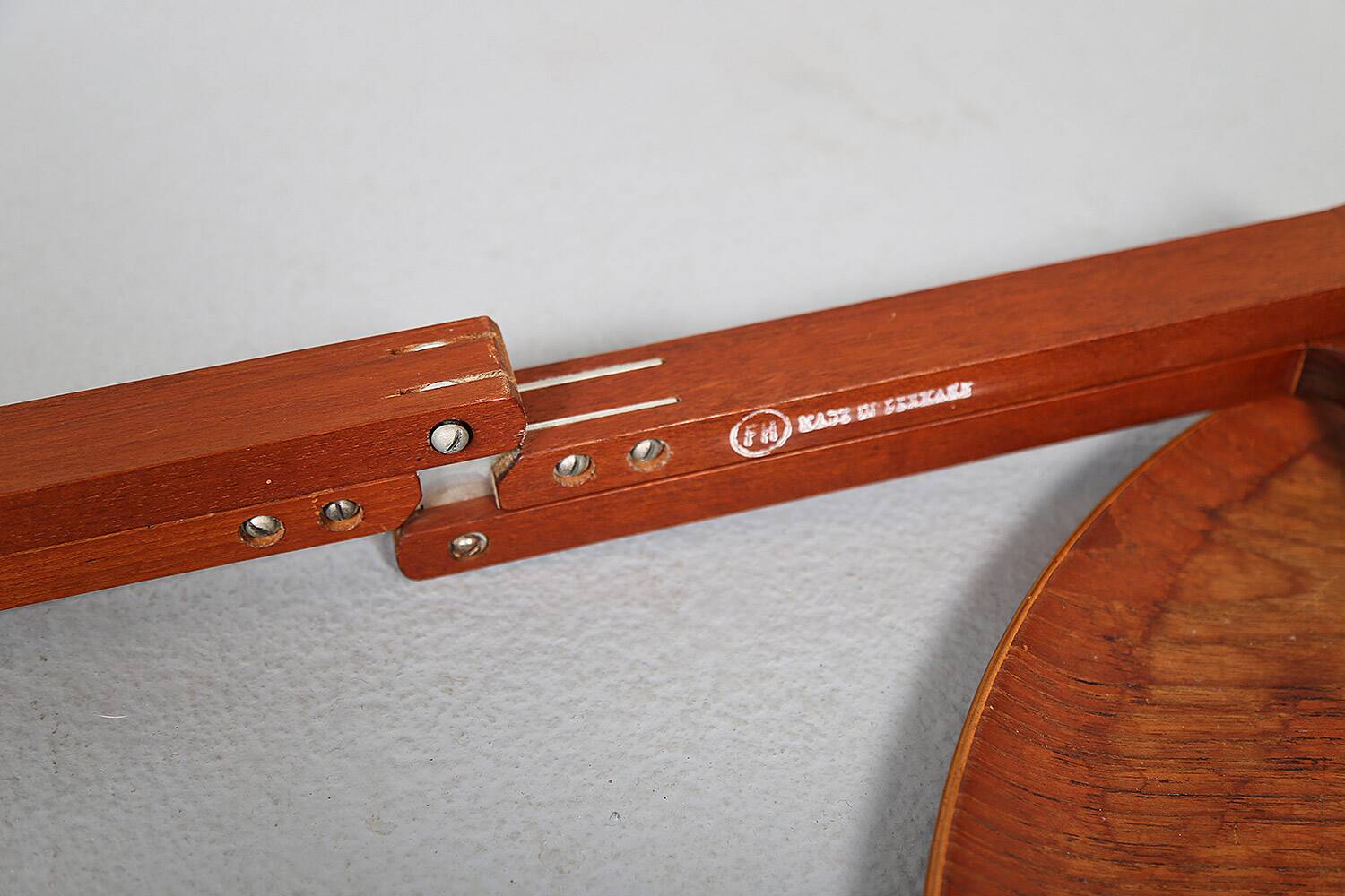 Table à plateau en teck ancienne par Willumsen & Engholm pour Fritz Hansen