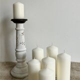 Old wooden candlestick