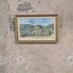 Vintage watercolor – Village at the foot of the hills