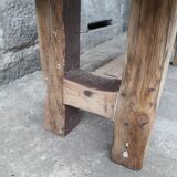 Brutalist solid oak coffee table