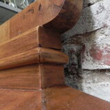 Standing art deco mirror in mahogany frame